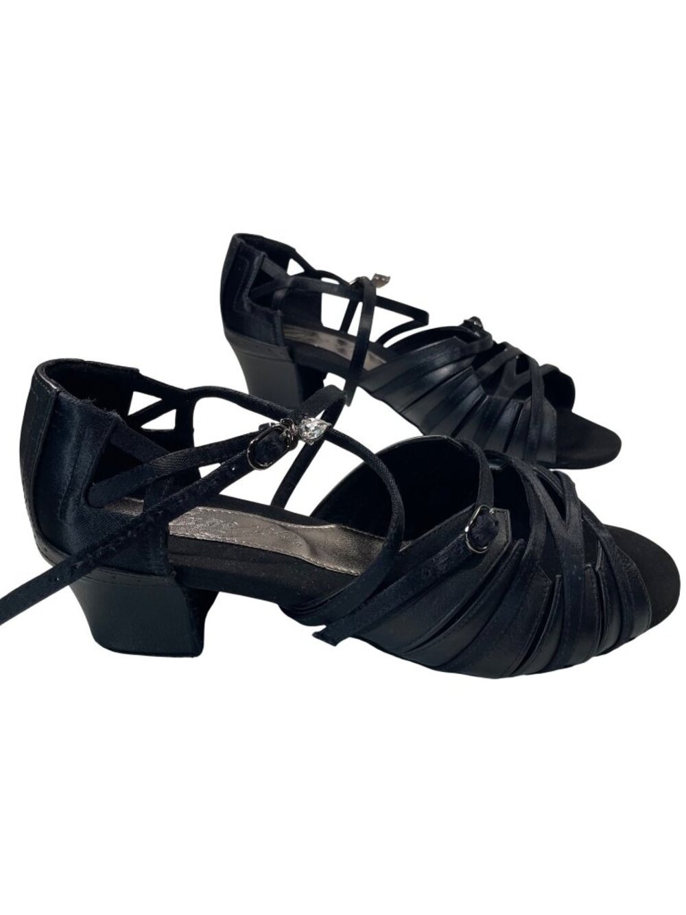 Capezio Elisa 1.5" Character Shoes 9M Black Whimsygoth Low Heel Theatre Coquette